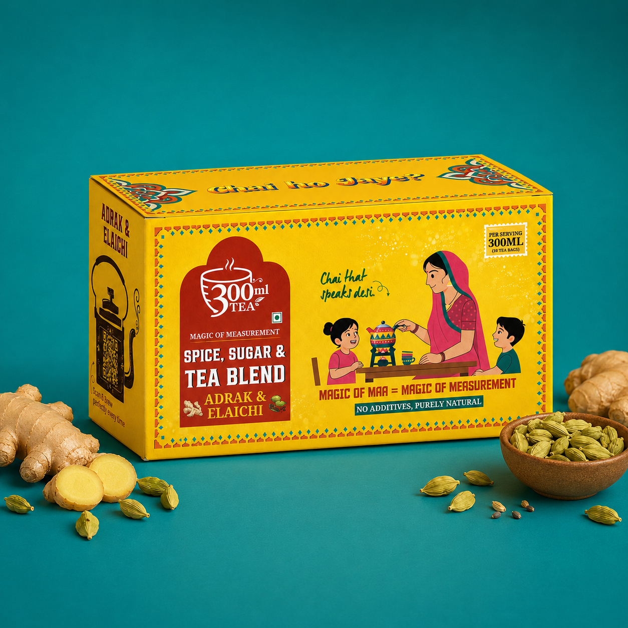 300ml Tea — Adrak & Elaichi